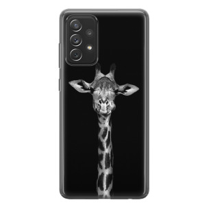 Żyrafa w czerni - Galaxy A13 4G Etui silikonowe z nadrukiem