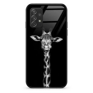Żyrafa w czerni - Galaxy A13 4G Etui szklane