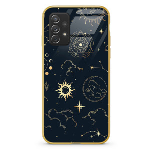 Amulet ii - Galaxy A13 4G Etui szklane złote