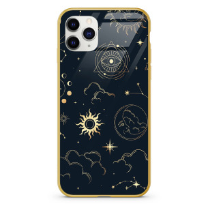 Amulet ii - iPhone 12 Pro Etui szklane złote