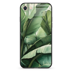 Zielone liście - Iphone 6 Etui szklane
