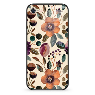 Malowane kwiaty - Iphone 6 Etui szklane