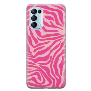 Zebra pink - Realme 7 5g Etui silikonowe z nadrukiem