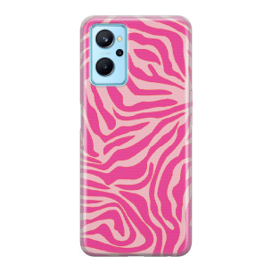 Zebra pink - Realme 9i Etui silikonowe z nadrukiem
