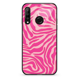 Zebra pink - Oppo A31 Etui szklane