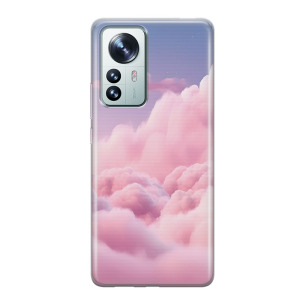 Chmury pink - Xiaomi 12 Etui silikonowe z nadrukiem