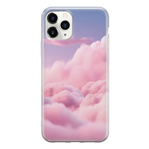 Chmury pink - iPhone 11 Pro MAX Etui silikonowe z nadrukiem