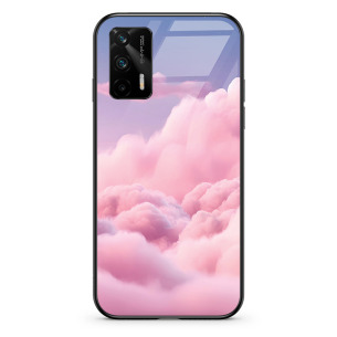 Chmury pink - Realme GT 5G Etui szklane