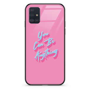 Think pink - Galaxy A31 Etui szklane