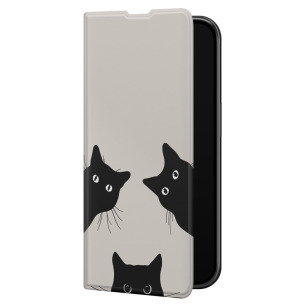 Czarne koty  - Redmi Note 12 Pro 5G Etui zamykane