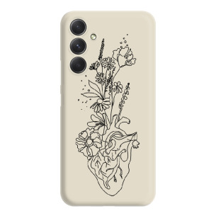 Serce minimal - Galaxy A54 5G Etui beżowe z nadrukiem