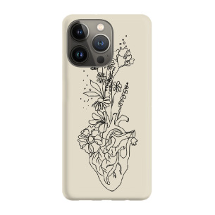 Serce minimal - iPhone 12 Pro Etui beżowe z nadrukiem