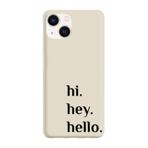 Hello - iPhone 13 mini Etui beżowe z nadrukiem