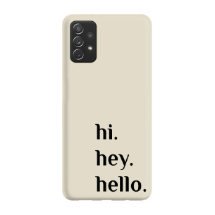 Hello - Galaxy A53 5G Etui beżowe z nadrukiem