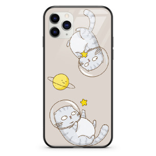 Kot astronauta - iPhone 14 Pro Etui szklane