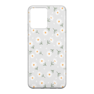 Kwiatki stokrotki białe  - Redmi Note 13 Pro 4G Etui przeźroczyste z nadrukiem