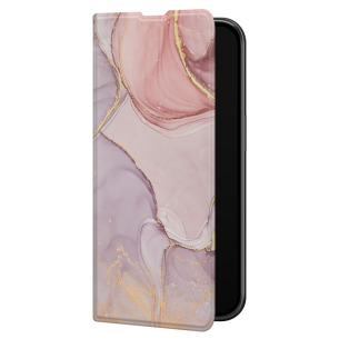 Różowy marmur golden - iPhone 11 Etui zamykane