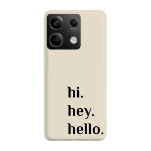 Hello - Redmi Note 13 Pro 4G Etui beżowe z nadrukiem