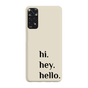 Hello - Redmi Note 11 Pro 5G Etui beżowe z nadrukiem