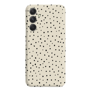 Kropki tiny dots  - Galaxy A35 5G Etui beżowe z nadrukiem