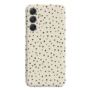 Kropki tiny dots  - Galaxy A55 5G Etui beżowe z nadrukiem