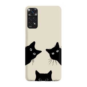 Czarne koty  - Redmi Note 11 Pro 5G Etui beżowe z nadrukiem