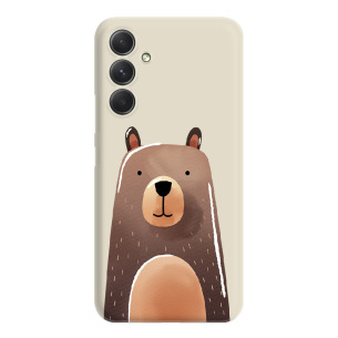 Niedźwiadek  - Galaxy A34 5G Etui beżowe z nadrukiem