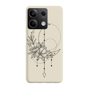 Flower moon - Redmi Note 13 Pro 5G Etui beżowe z nadrukiem