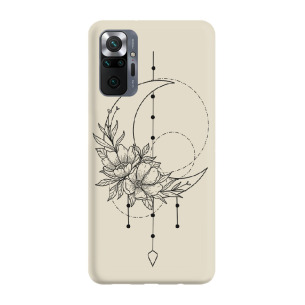 Flower moon - Redmi Note 10 Pro Etui beżowe z nadrukiem