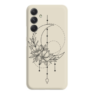 Flower moon - Galaxy A35 5G Etui beżowe z nadrukiem