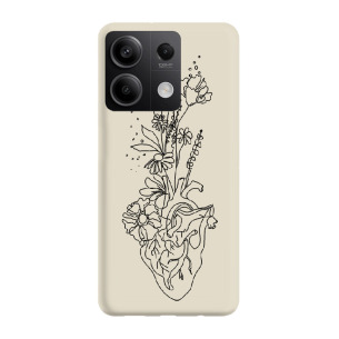 Serce minimal - Redmi Note 13 Pro 4G Etui beżowe z nadrukiem
