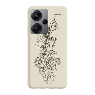 Serce minimal - Redmi Note 13 Pro PLUS 5G Etui beżowe z nadrukiem