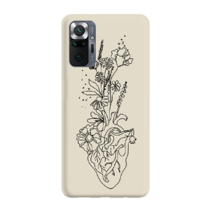 Serce minimal - Redmi Note 10 Pro Etui beżowe z nadrukiem