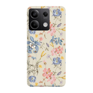 Kolorowe kwiaty - Redmi Note 13 5G Etui beżowe z nadrukiem