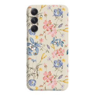 Kolorowe kwiaty - Galaxy A34 5G Etui beżowe z nadrukiem
