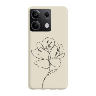 Róża minimal 2 - Redmi Note 13 Pro 4G Etui beżowe z nadrukiem