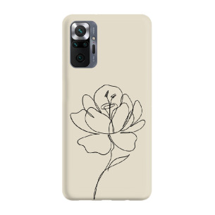 Róża minimal 2 - Redmi Note 10 Pro Etui beżowe z nadrukiem