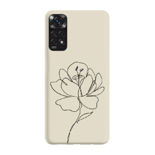 Róża minimal 2 - Redmi Note 11 Pro 5G Etui beżowe z nadrukiem