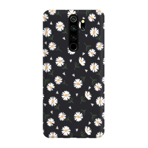 Kwiatki stokrotki białe  - Redmi Note 8 Pro Etui matowe