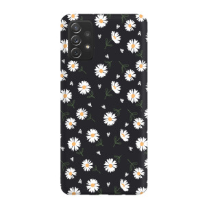 Kwiatki stokrotki białe  - Galaxy A52 5G Etui matowe