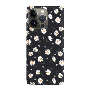 Kwiatki stokrotki białe  - iPhone 14 Pro Etui matowe