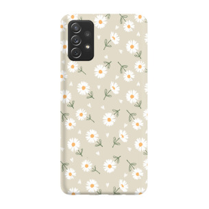 Kwiatki stokrotki białe  - Galaxy A53 5G Etui beżowe z nadrukiem
