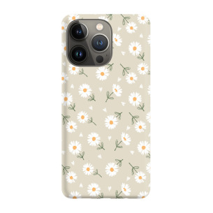 Kwiatki stokrotki białe  - iPhone 14 Pro Etui beżowe z nadrukiem