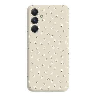 Stokrotki mini białe  - Galaxy A54 5G Etui beżowe z nadrukiem
